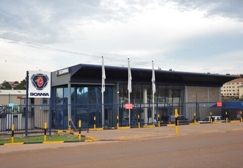 Scania workshop and office frontage